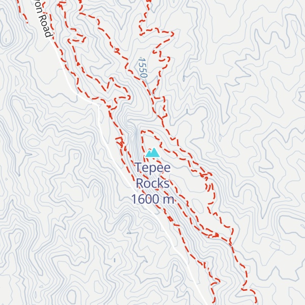 Map of Tepee Rocks