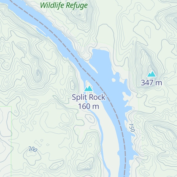 Map of Split Rock
