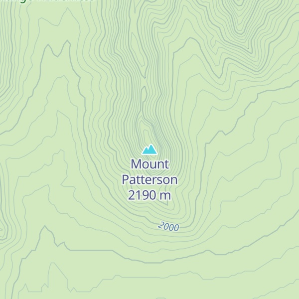 Map of Mount Patterson