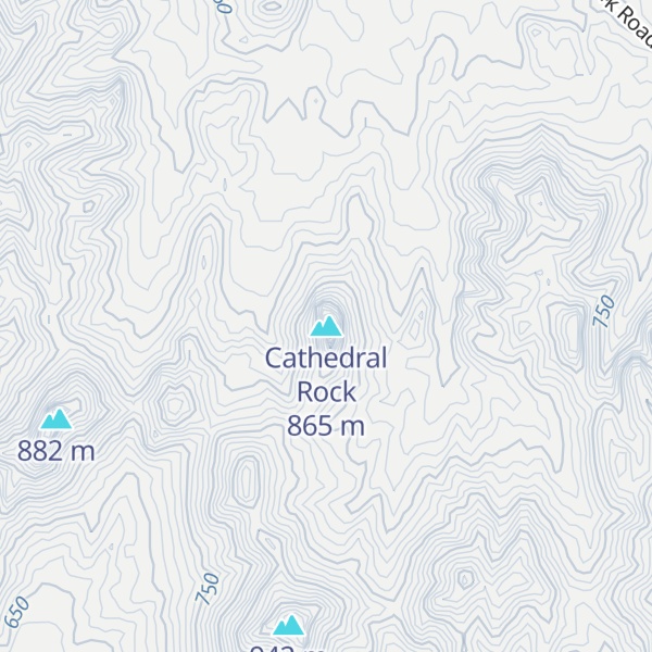 Map of Cathedral Rock