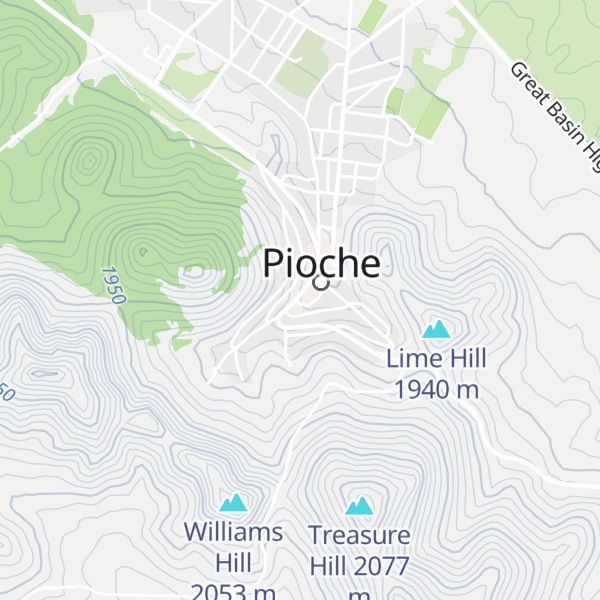 Map of Pioche Chamber of Commerce