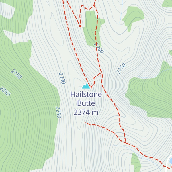 Map of Hailstone Butte