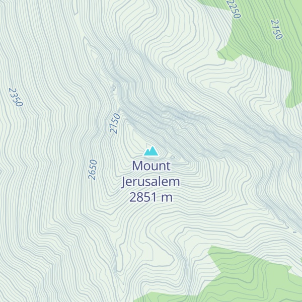 Map of Mount Jerusalem