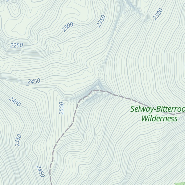 Map of Blodgett Mountain