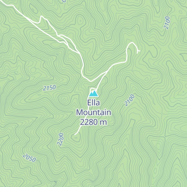 Map of Ella Mountain