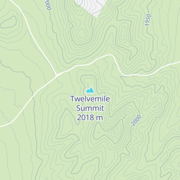 Map of Twelvemile Summit