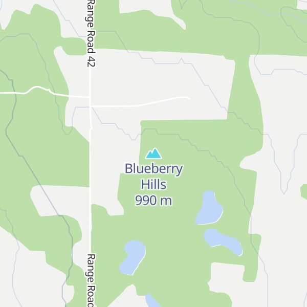 Map of Blueberry Hills