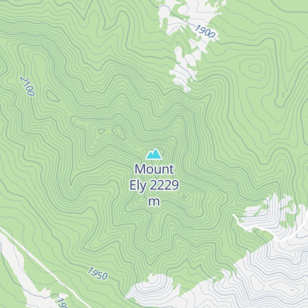 Map of Mount Ely