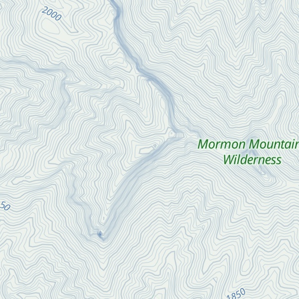 Map of Mormon Peak