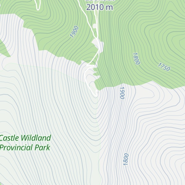 Map of Willoughby Peak