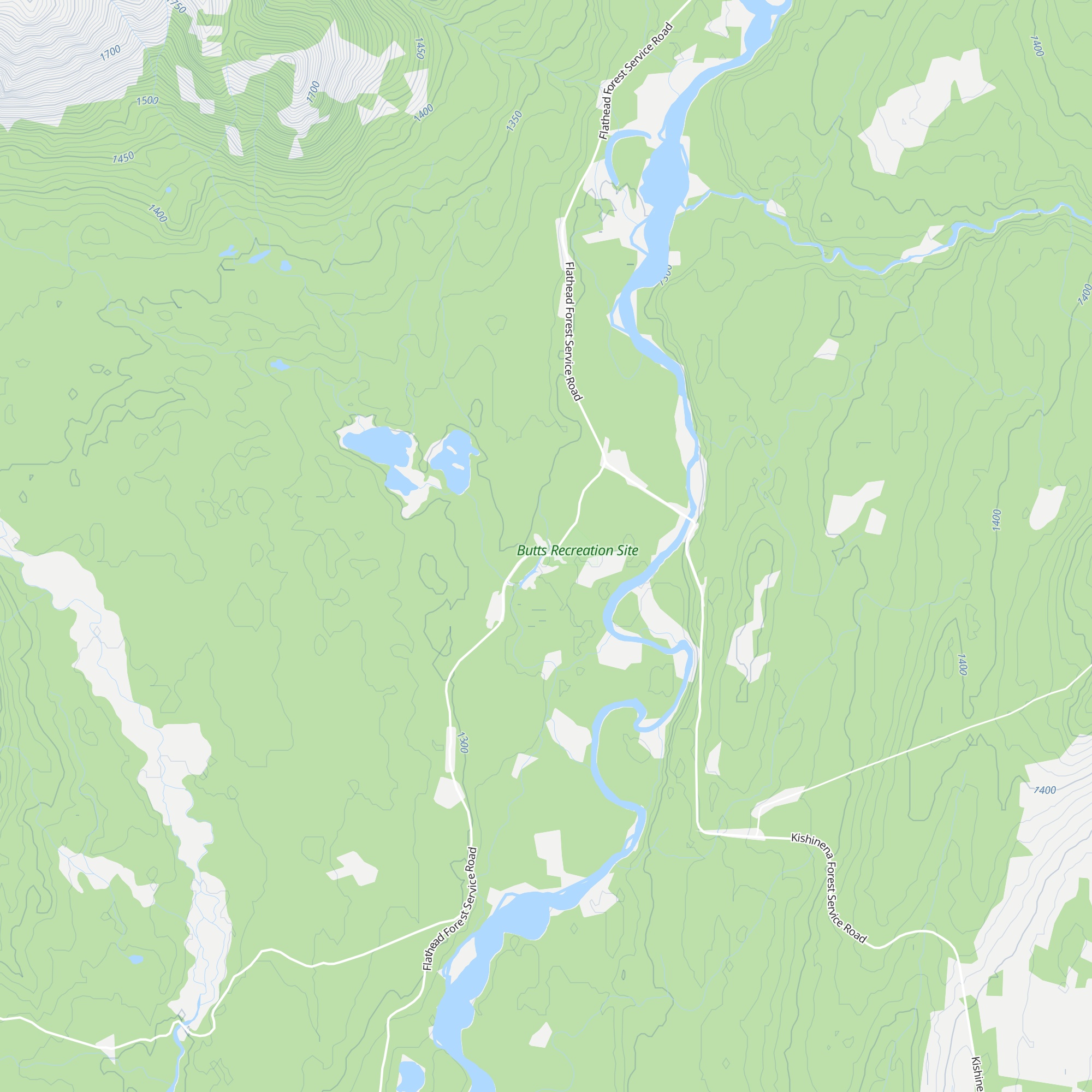 Butts Cabin map