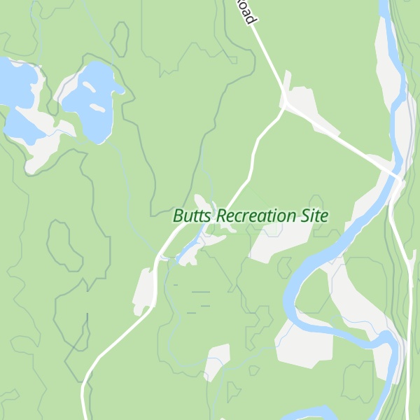 Map of Butts Cabin