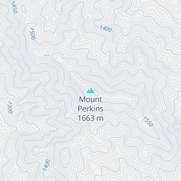 Map of Mount Perkins
