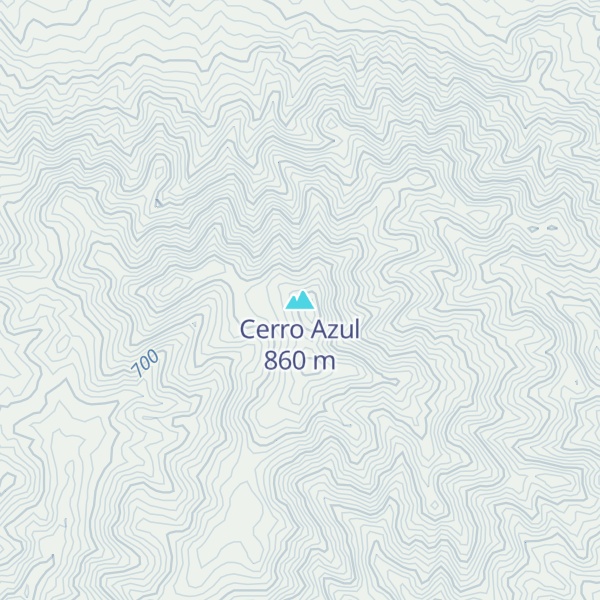 Map of Cerro Azul