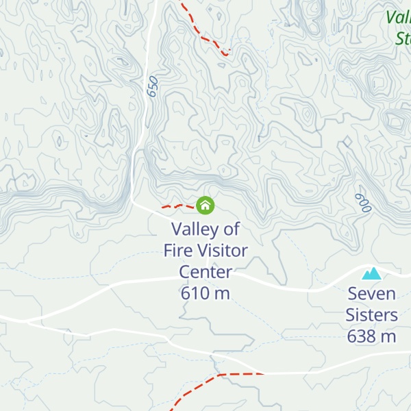 Map of Valley of Fire Visitor Center