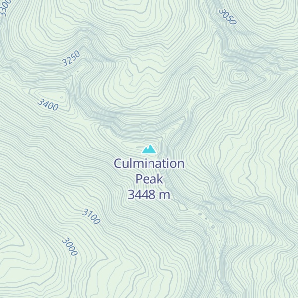 Map of Culmination Peak