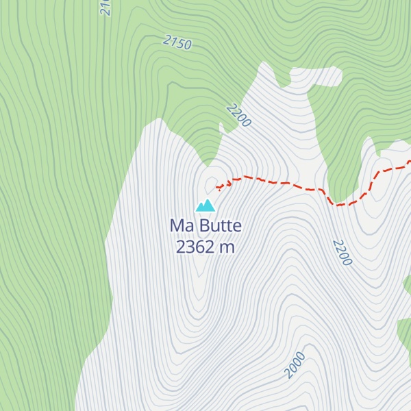 Map of Ma Butte