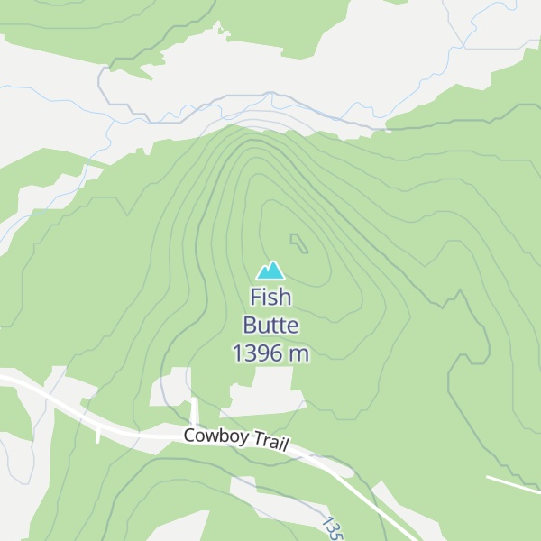 Map of Fish Butte