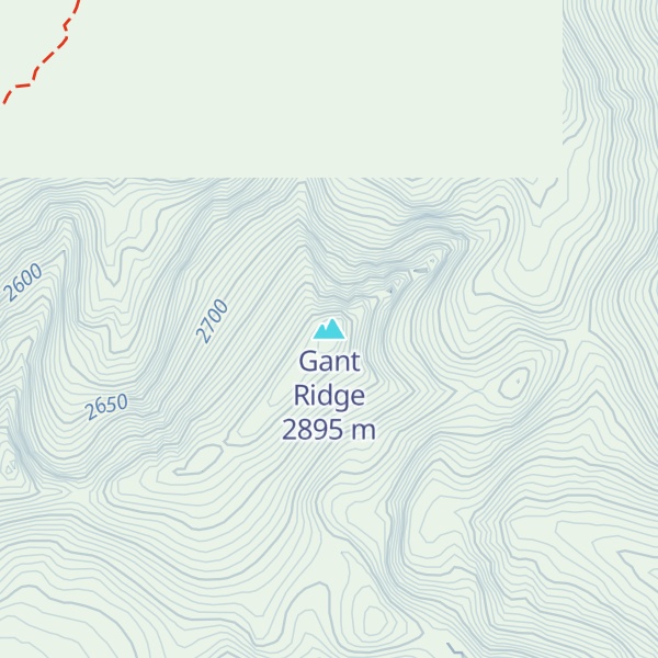 Map of Gant Ridge