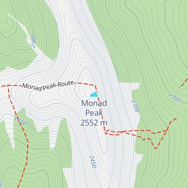 Map of Monad Peak