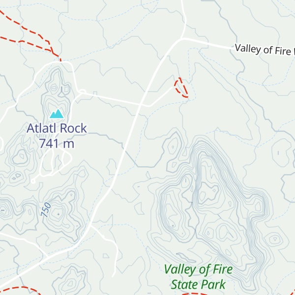 Map of Valley of Fire State Park Visitor Center