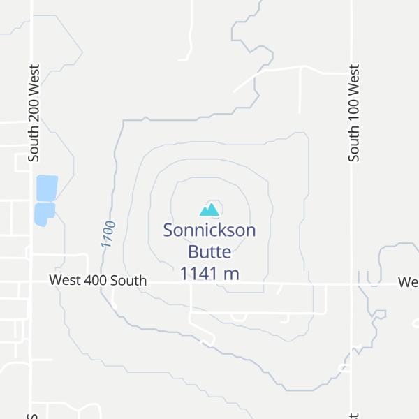 Map of Sonnickson Butte