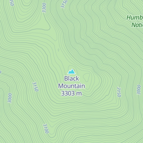 Map of Black Mountain