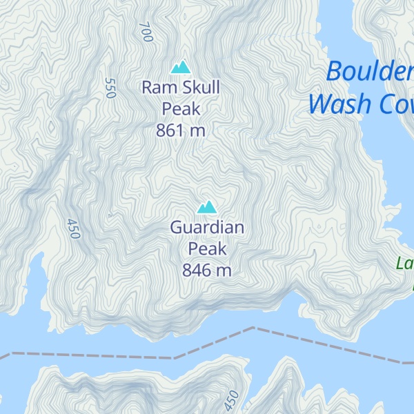 Map of Guardian Peak