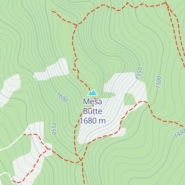 Map of Mesa Butte
