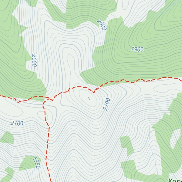 Map of Bull Creek Hills