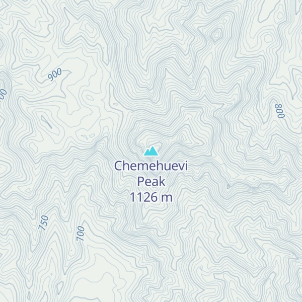 Map of Chemehuevi Peak
