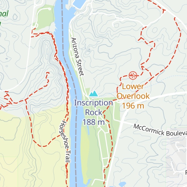 Map of Inscription Rock