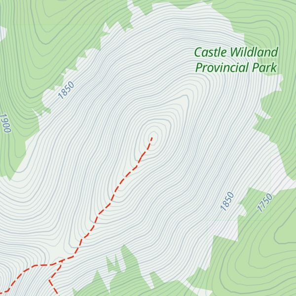 Map of Mount McLaren