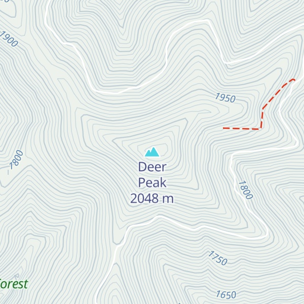 Map of Deer Peak