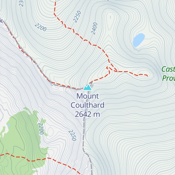 Map of Mount Coulthard