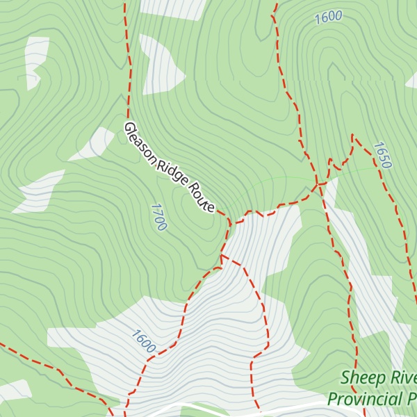 Map of Windy Point Ridge