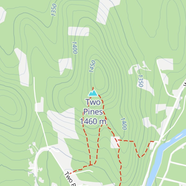Map of Two Pines