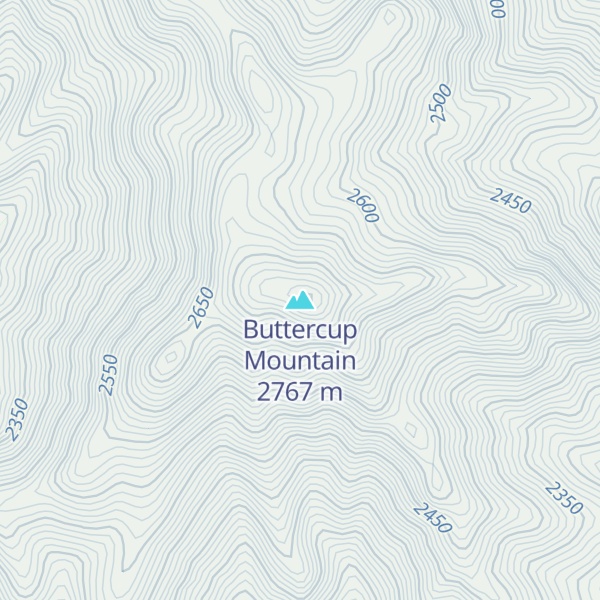 Map of Buttercup Mountain