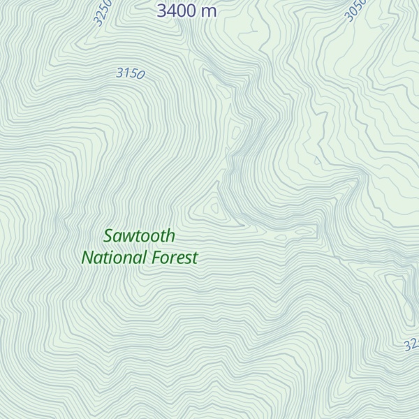 Map of Easley Peak