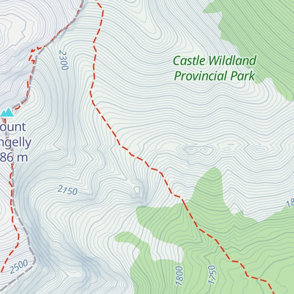 Map of Flathead Range