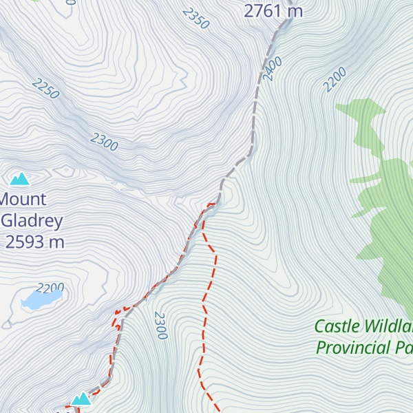 Map of Mount McGladrey