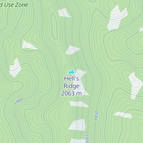 Map of Hell's Ridge