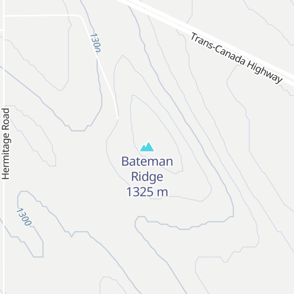 Map of Bateman Ridge
