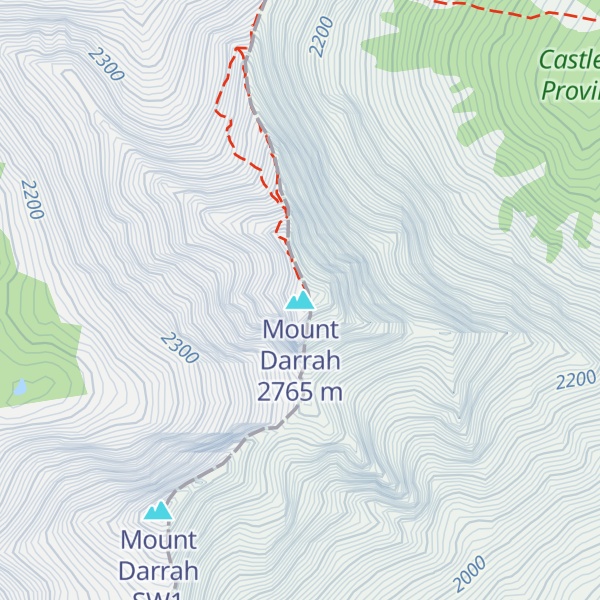 Map of Mount Darrah