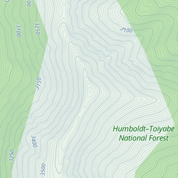 Map of Middle Schell Peak