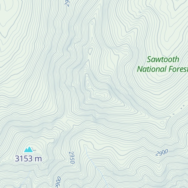 Map of Alta Peak