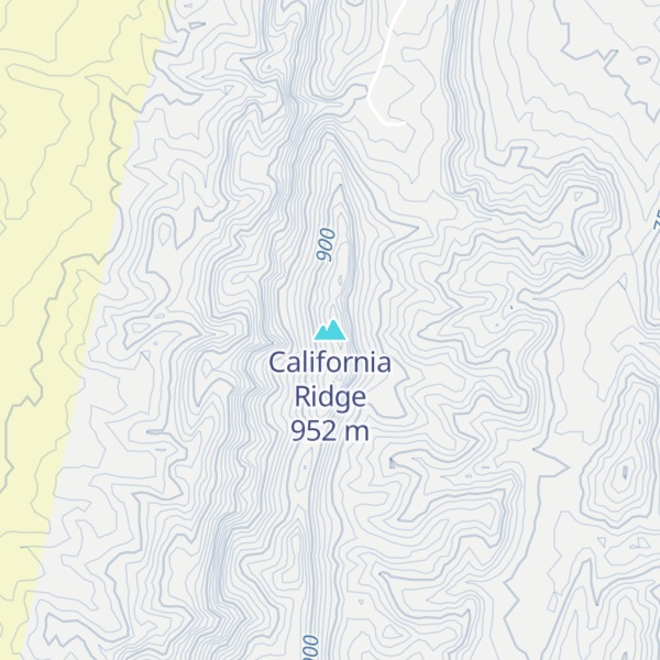 Map of California Ridge