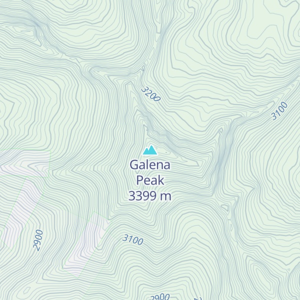 Map of Galena Peak
