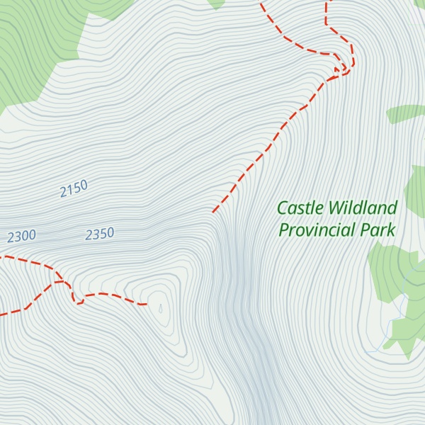 Map of Chinook Peak North