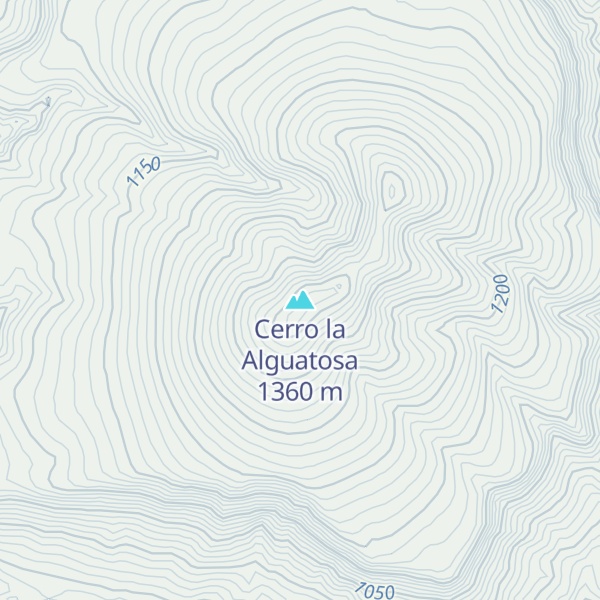 Map of Cerro la Alguatosa
